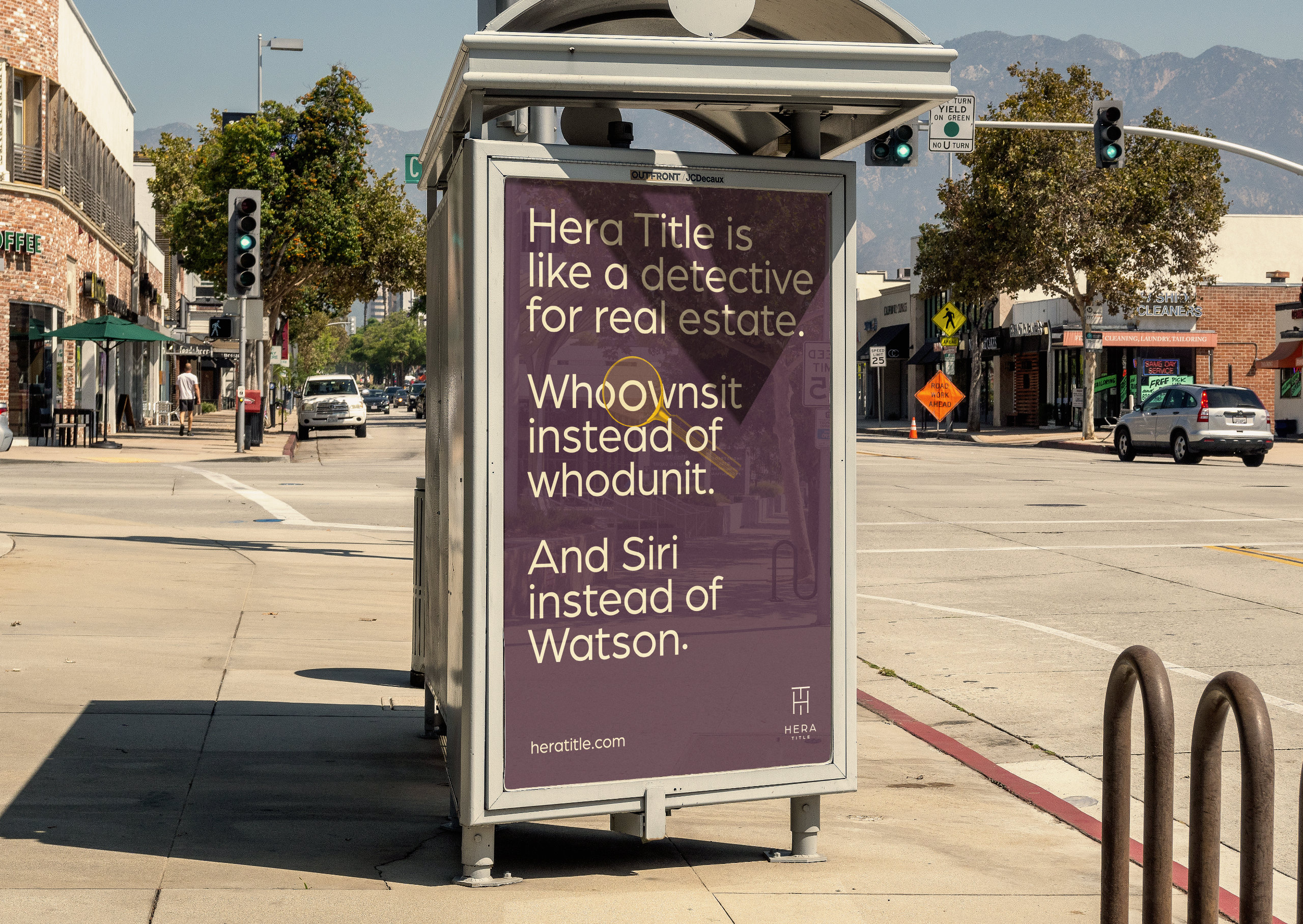 Hera Title OOH application and copywriting style