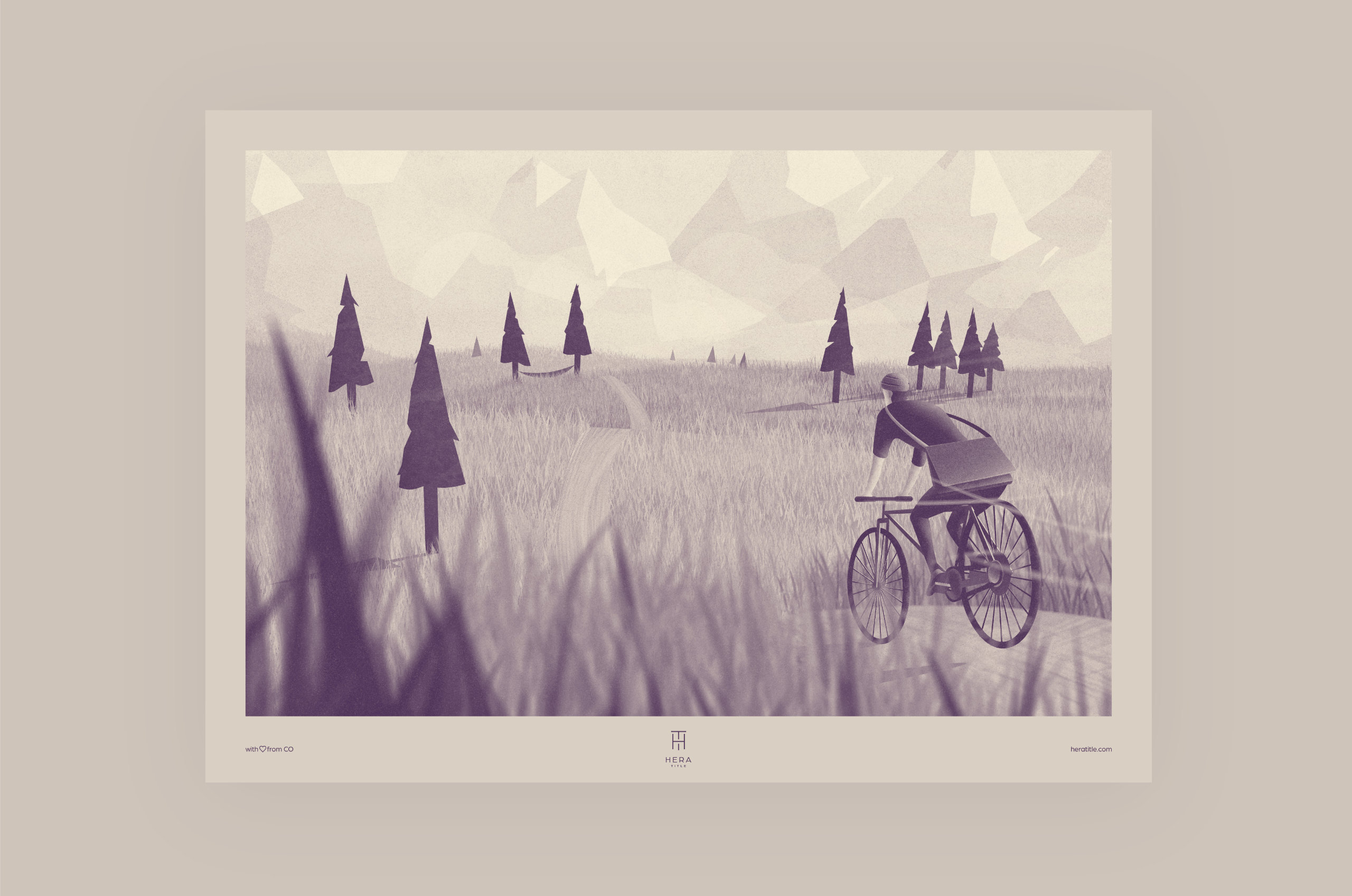 Hera Title Colorado cyclist illustration