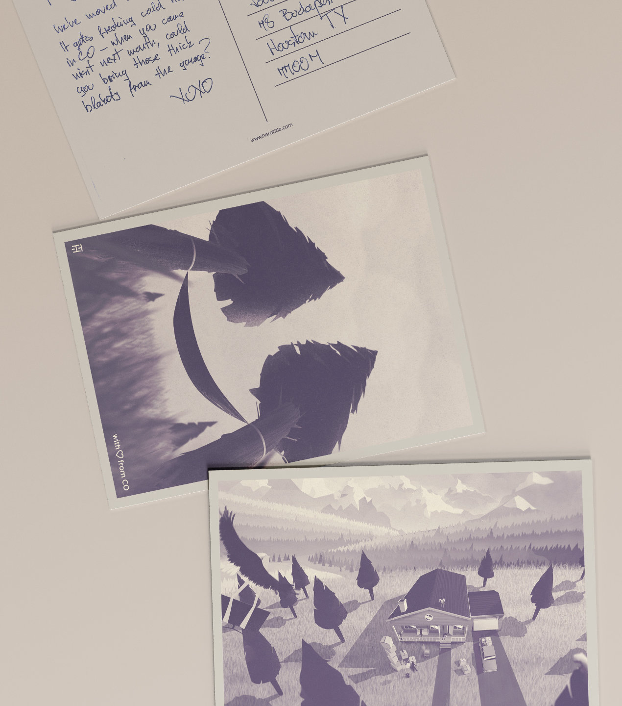 Hera Title Colorado postcard applications.