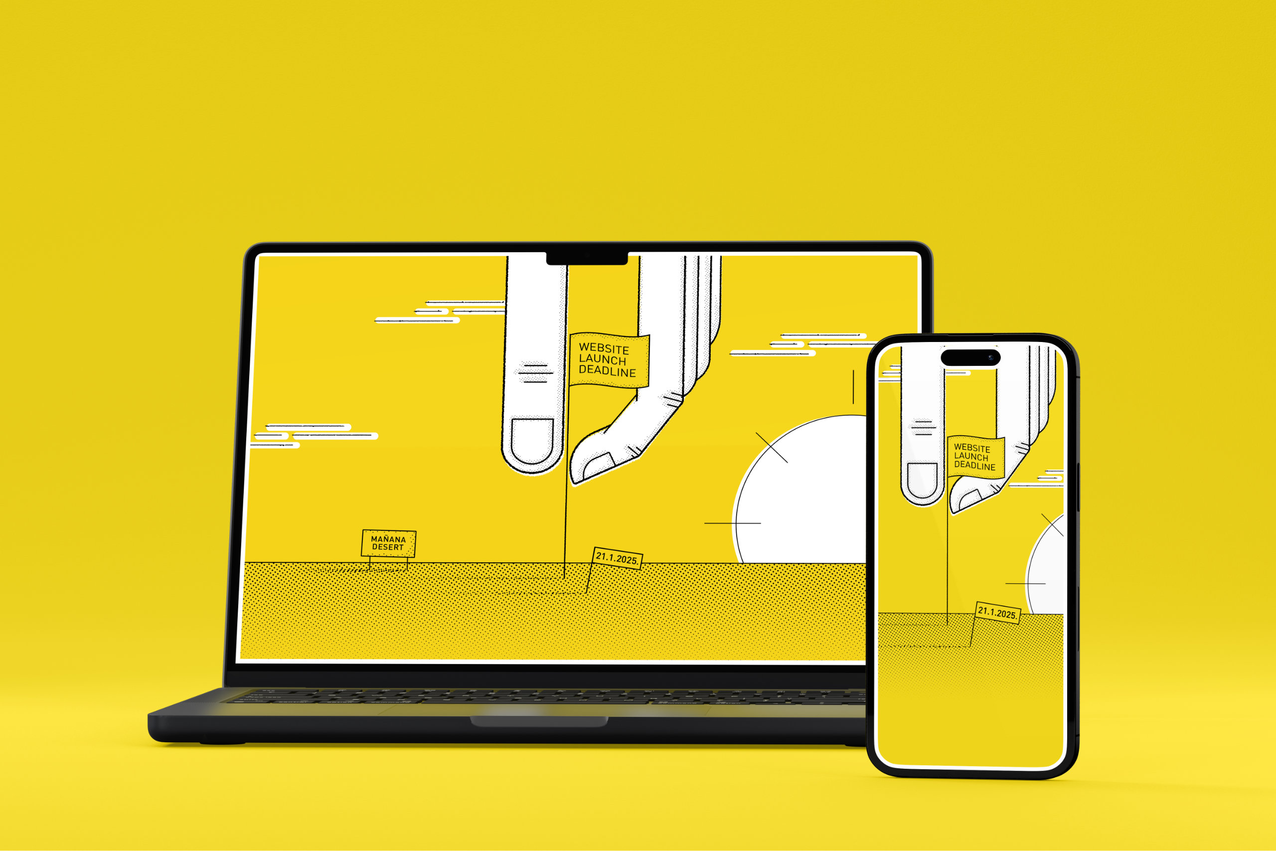 Šareni artikl mockup